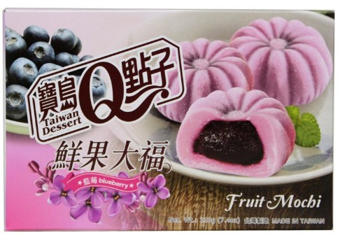 Q Brand Taiwan Dessert Fruit Mochi Blueberry