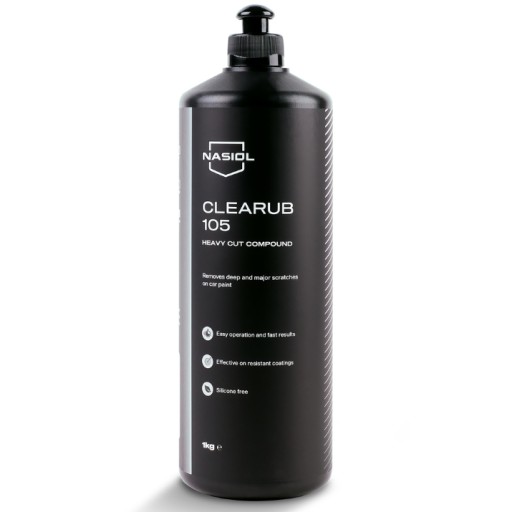 Nasiol CleaRub 105 1кг HEAVY CUT COMPOUND - очень агрессивная паста для резки