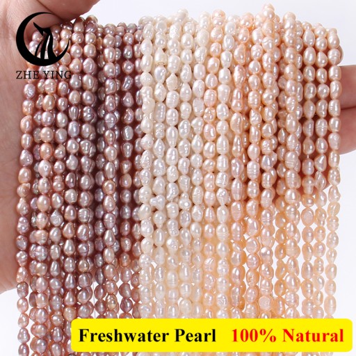 Buy Zhe Ying Genuine Freshwater Pearl Beads for Jewelry Making