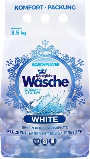 Konigliche Wasche White prášok na pranie bielej bielizne 3,5 kg