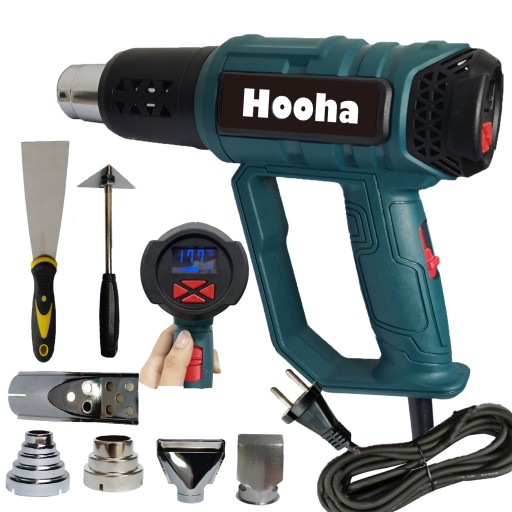 ЕЛЕКТРИЧНА ТЕПЛОВА ГАРМАТА з LCD 2 РЕЖИМИ + 7 АКСЕСУАРІВ60-650