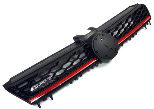 88531537802 - РЕШІТКА РАДІАТОРА VW GOLF 7 VII GTI 12-17 ЧЕРВОНИЙ