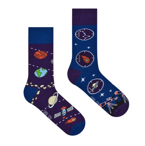 Farebné ponožky SPOXSOX Kozmos 40-43