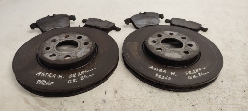 kotuče brzdové plotýnky předek Opel Astra H 1,6 XEP