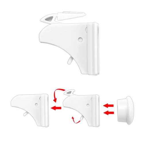 Zabezpieczenie szuflad magnetyczna blokada 8 sztuk