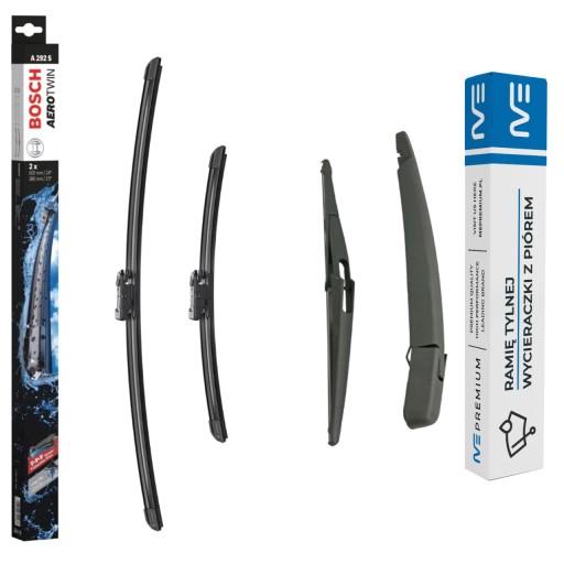 ME-000004 3397007292 - КОМПЛЕКТ СКЛООЧИСНИКІВ ПЕРЕДНІЙ + ЗАДНІЙ NISSAN QASHQAI 07-