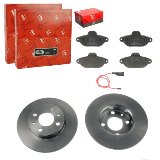 DF1745 - TRW ДИСКИ + КОЛОДКИ ПЕРЕДНИЕ SEICENTO CINQUECENTO 1991-