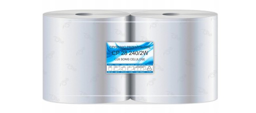 Чистящее бумажное полотенце 2X240M белое