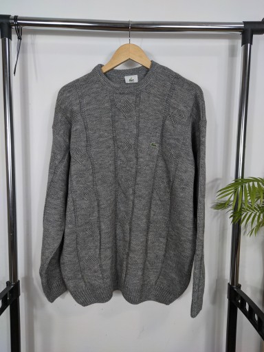 Lacoste 8 XL XXL męski sweterek warkocz knit