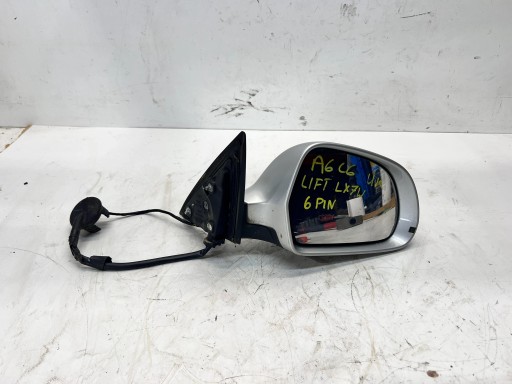 mirror exterior right AUDI A6 C6 LX7W 6PIN UK LIFT