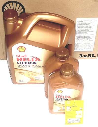 7л МОТОРНОЕ МАСЛО SHELL HELIX ULTRA 0W20 ECT C5 MB229.71 BMW Longlife-17 FE