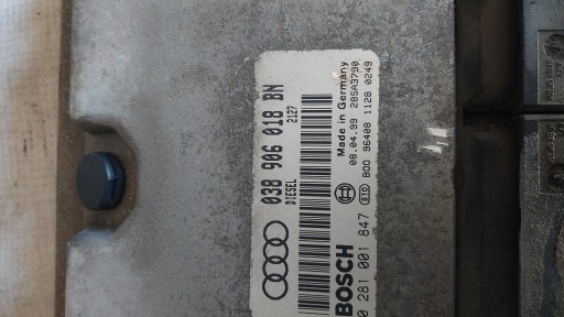 computer control unit ECU AUDI A3 1.9TDI 038906018BN 0281001847