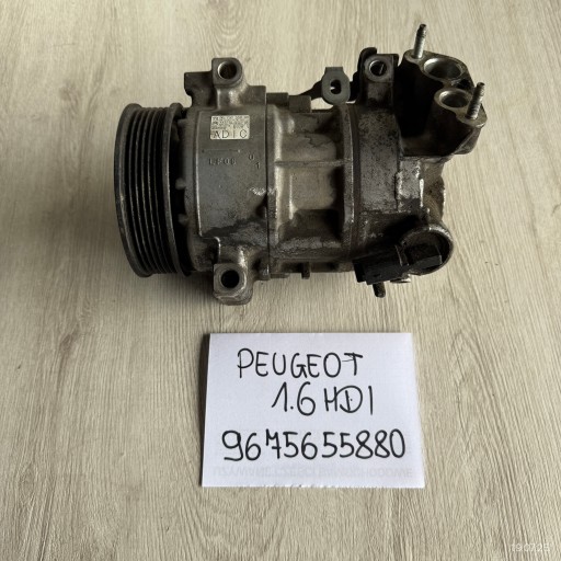 compressor; pump of the air conditioning compressor CITROEN PEUGEOT 1.6 HDI 9675655880