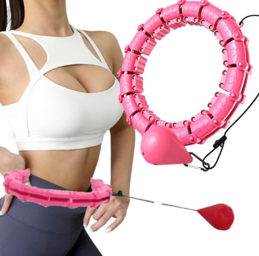 Хулахуп з шпильками Hikey 140 см троянди та фіолетові