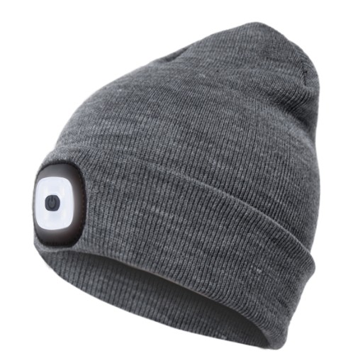 Зимняя шапка со светодиодной подсветкой на батарейках