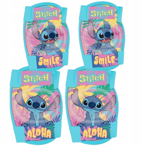 Ochraniacze Na Rolki Rowerowe Na Łokcie I Kolana Dla Dzieci Stitch 3+