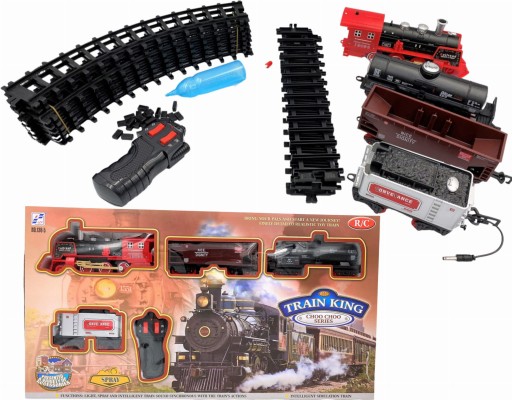Набір поїздів Pegaz Toys Choo Choo з вагончиками і рейками різнокольоровий