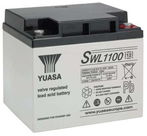 Аккумулятор agm аккумулятор yuasa swl1100 12v 40ah для буферного источника бесперебойного питания