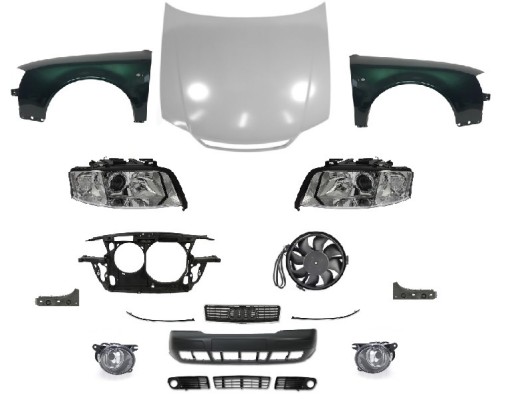 4B0821105B - AUDI A6 C5 ЛАМПА РЕМЕНЯ КРИЛА ПЕРЕДНЬОГО КАПОТУ БАМПЕРА