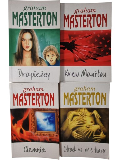 Zdjęcie egzemplarza: Graham Masterton / zestaw 4 książek / Thriller / Horror