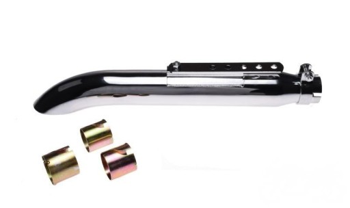 MOTRIX-8628 - ГЛУШНИК ХРОМОВАНА ТРУБА ЧОППЕР СУЗУКІ КАВАСАКІ