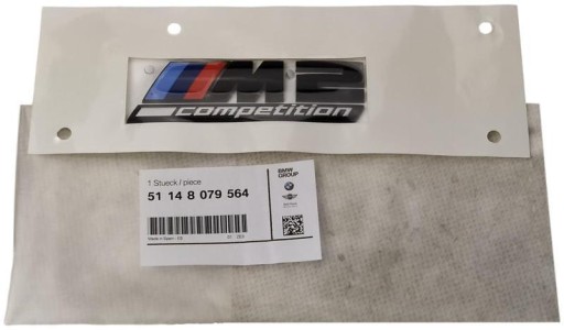 51148079564 - OE BMW ЗАДНЯ ЕМБЛЕМА ЧОРНА BMW M2 F87 COMPETITION