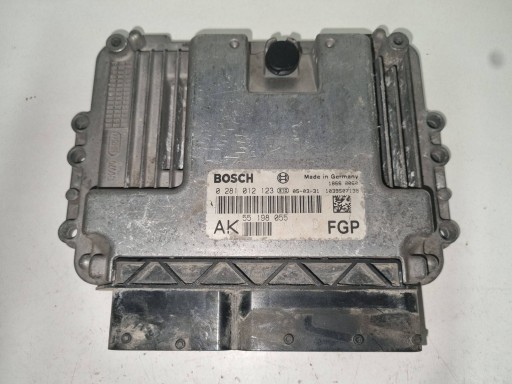 Компьютер двигателя opel astra h 1.9 cdti 0281012123 55198055