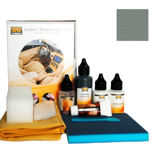 Краска ремонт кожи обивки Audi mondsillber