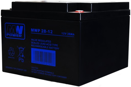 Аккумулятор agm аккумулятор vrla mw power mwp mwp28-12 12v 28ah mwp28 сигнализация ибп