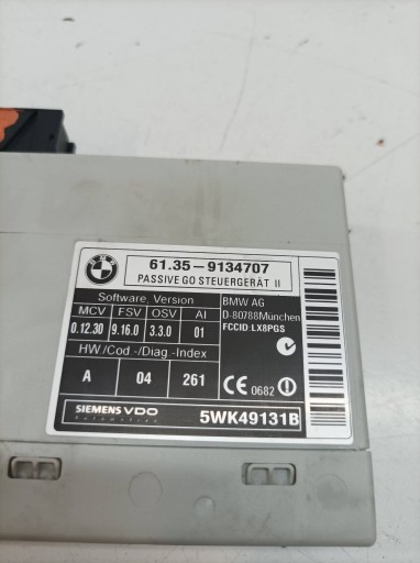 Module PASSIVE GO 9134707 Bmw X6 et (2009-2014) E71