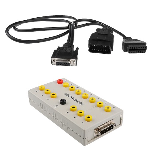 4 мм 16PIN OBDII детектор і Breakout Box Tool