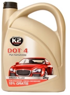 K2 DOT 4 тормозная жидкость 5л