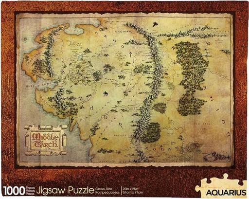 Aquarius - Puzzle 1000 dielikov - Hobit - Mapa Stredozeme 48857