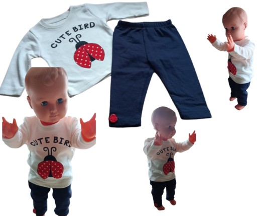 Komplet dla dziewczynki bluzka spodnie