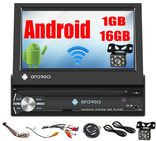 АВТОМОБІЛЬНИЙ РАДІОПРИЙМАЧ 1DIN МУЛЬТИМЕДІЙНИЙ ANDROID GPS