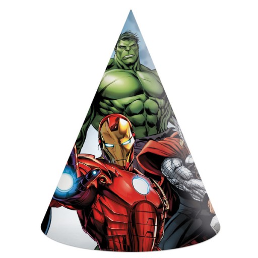 МЕСНИКИ Marvel Birthday Paper Hats 6 шт