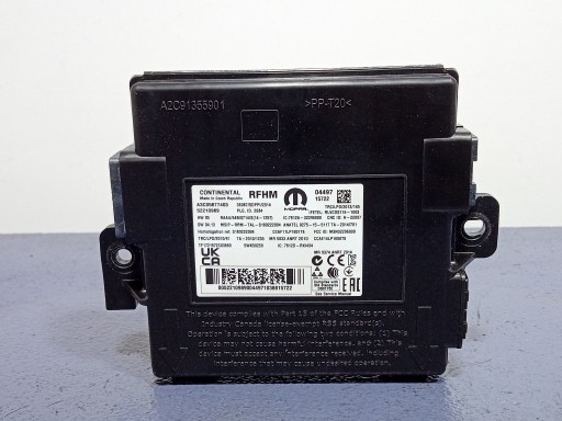 A3C05877403 - Fiat tipo ii 20 - модуль контроллера 52210989