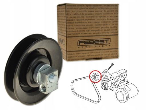 0487-V75 - MITSUBISHI PAJERO 91-04 НАТЯГУВАЧ РЕМЕНЯ ЗМІННОГО СТРУМУ