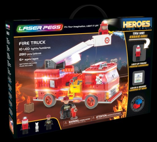 Laser pegs on sale fire truck