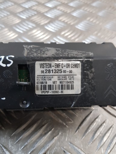 display 9828132580 PEUGEOT 301 LIFT 18R- EUROPA