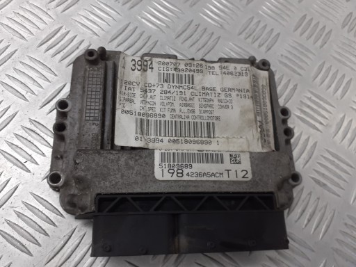 Контролер двигуна fiat bravo 51809689
