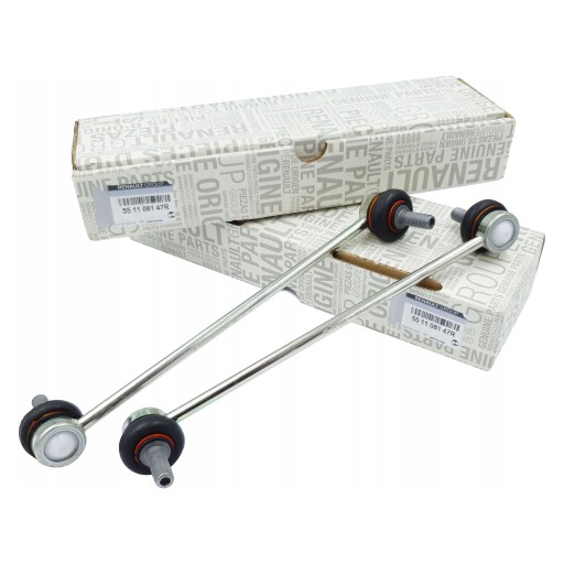 55 11 - 2 оригинальных стабилизатора поперечной устойчивости nissan micra k12 передние renault