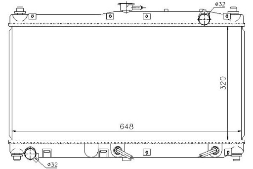 62467 - Кулер для воды nissens mazda mx-5 ii 1.6 16v (nb)