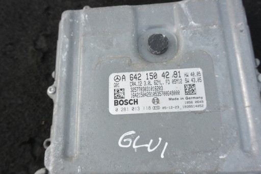 computer control unit of the engine MERCEDES ML GL W164 X164 W251 OM642 3.0 V6 CDI