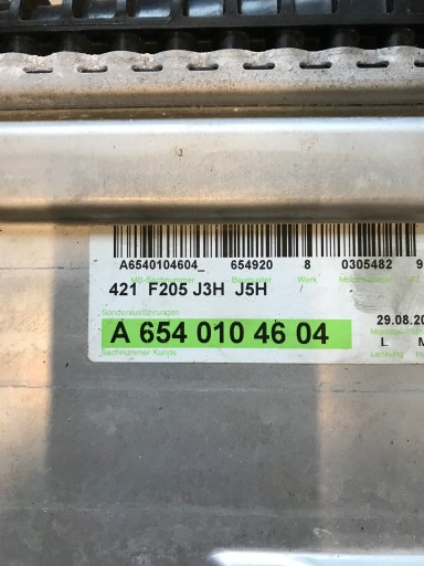 radiator of the intercooler MERCEDES C W205 654 E W213 220D 2.2 DIESEL OE