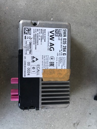 5WA 035 - Модуль онлайн-контроллера 5wa035284g vw audi....