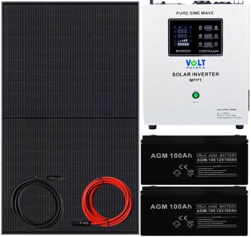 2000W - Комплект солнечных батарей 2500W SinusPro 2500S 230V AGM 200AH