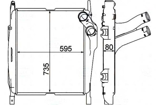 8ML 376 - BEHR HELLA ИНТЕРКУЛЕР ВОЗДУХООХЛАДИТЕЛЬ НАДАРЕННОГО ВОЗДУХА