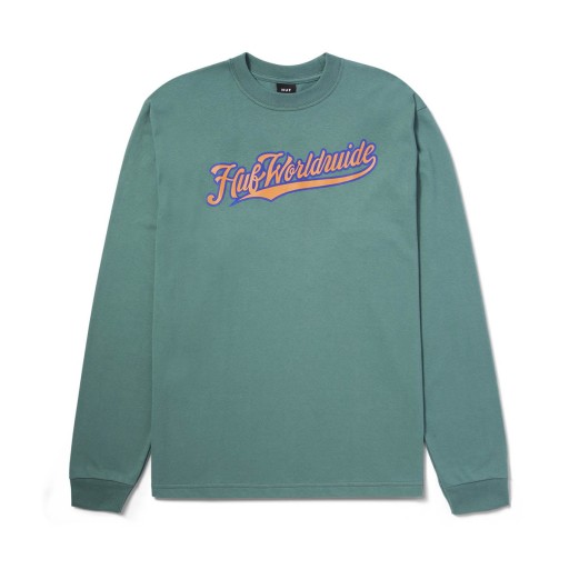 Tričko HUF Crackerjack Longsleeve Pine Green L