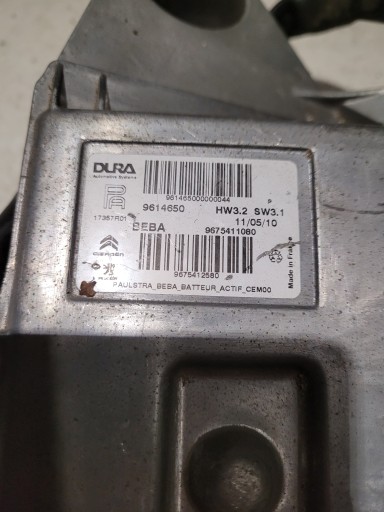 Unité de contrôle de la suspension PSA 9675411080 DURA